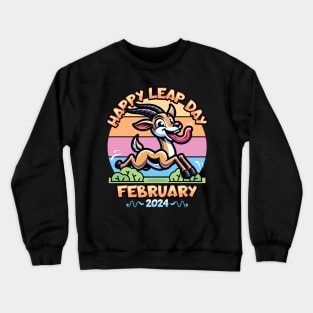 Happy Leap day 2024 Crewneck Sweatshirt